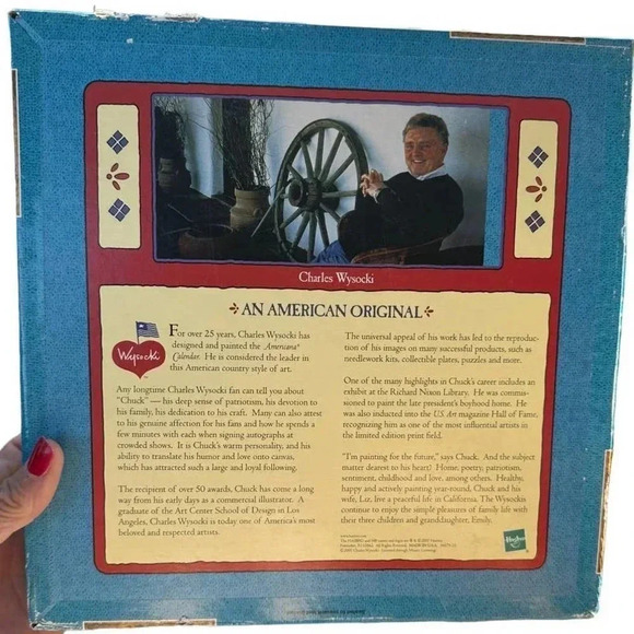 Charles Wysocki Caleb's Buggy Barn 1000 PC Hasbro Milton Complete Puzzle - Picture 2 of 4